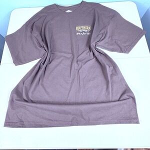 Southern Legends XXL Brown Cotton Graphic T-Shirt Men's Deer Racks Scrape Lines